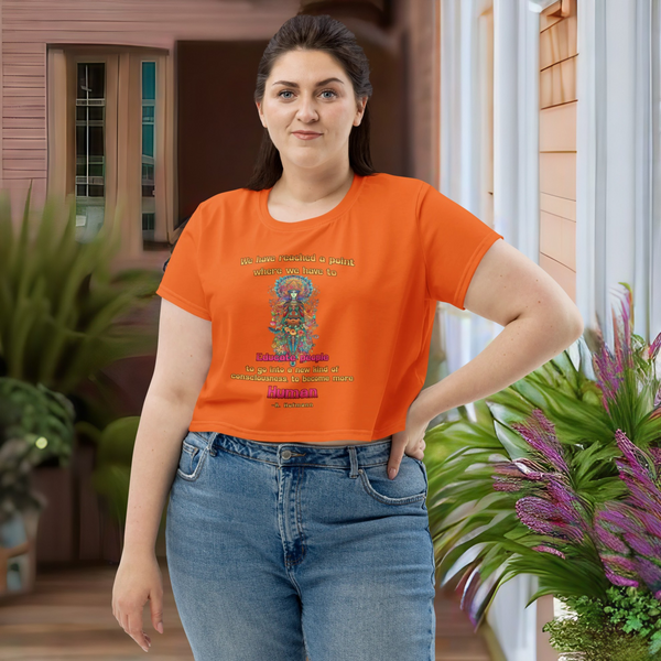 Psychedelic Pop Cropped T-Shirt